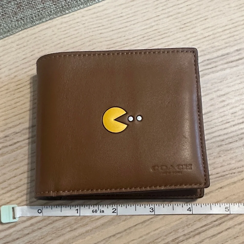 2 Piece Limited Edition Coach x PAC-MAN Wallet with insert